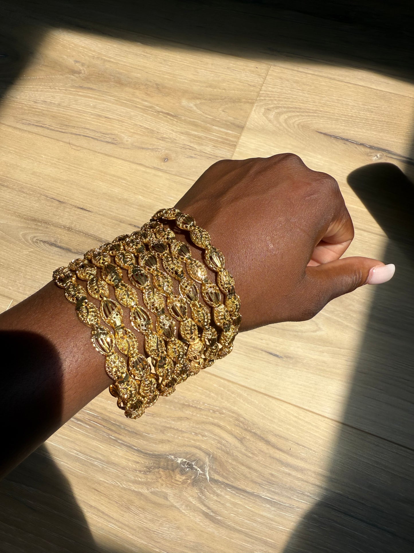 4 Piece Gold Plated Bangle Set