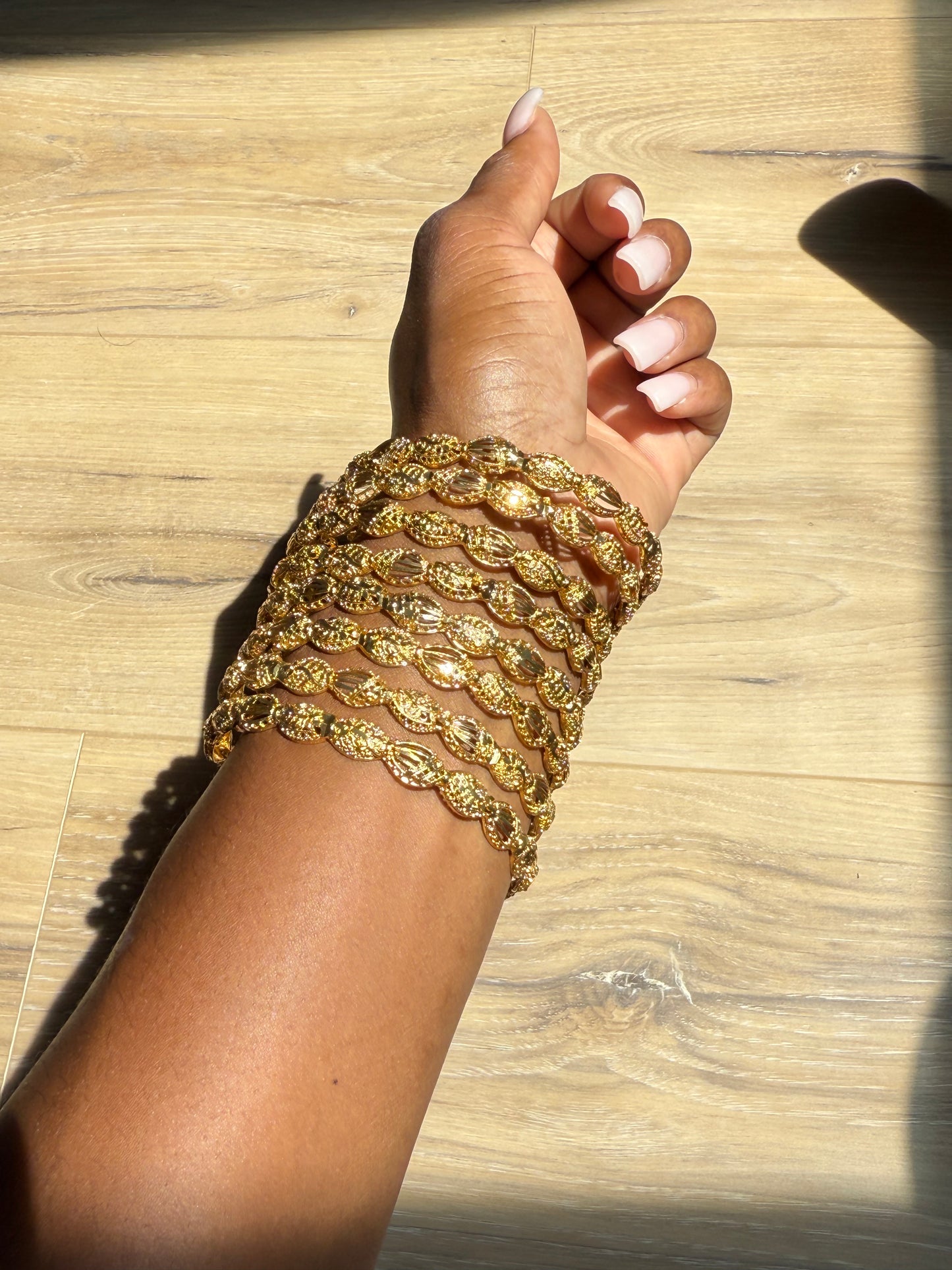 4 Piece Gold Plated Bangle Set